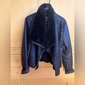 Black Faux Leather Jacket